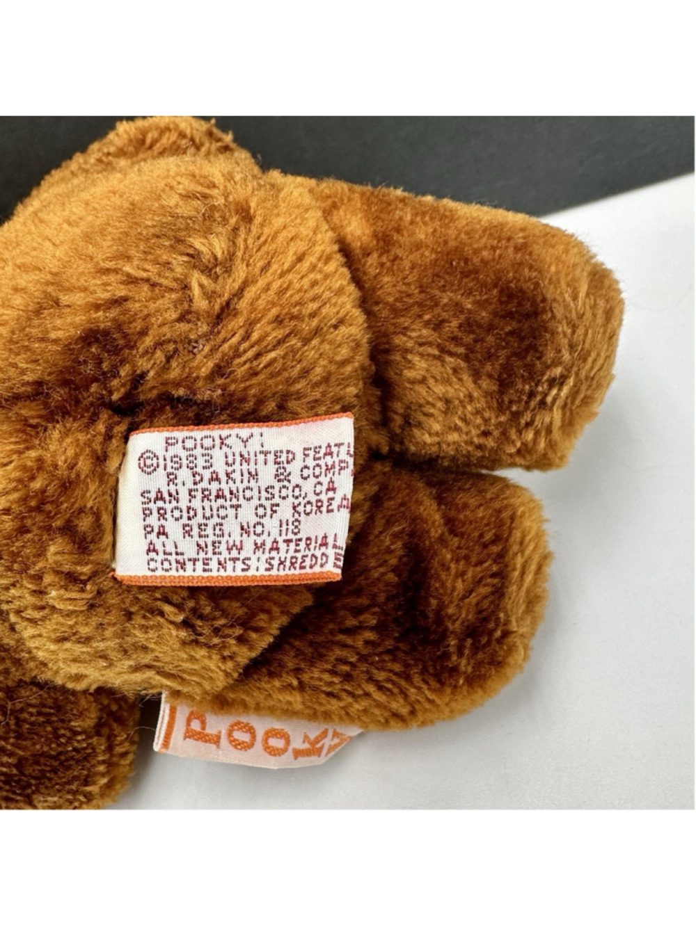 1983 Dakin Pooky Garfield Teddy Bear 6” Plush Pookie United Feature Syndicate - Picture 5 of 7